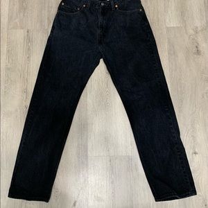 Vintage Levi’s 505 black denim jeans 33/30 mens